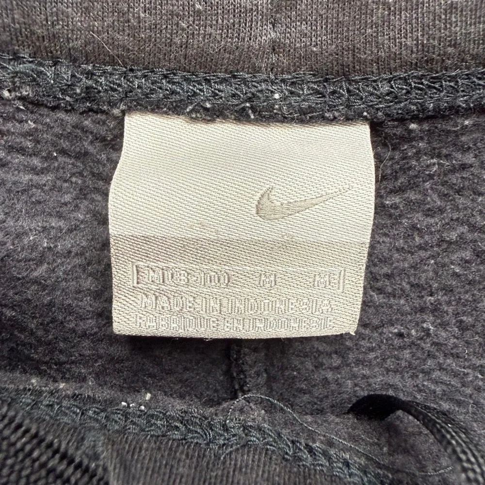 Vintage Nike Sweatpants Mens M Grey Y2K Fleece Wide Leg Swoosh Embroidered 90s